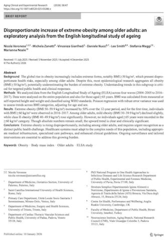 Disproportionate increase of extreme obesity among older adults: an exploratory analysis from the English longitudinal study of ageing